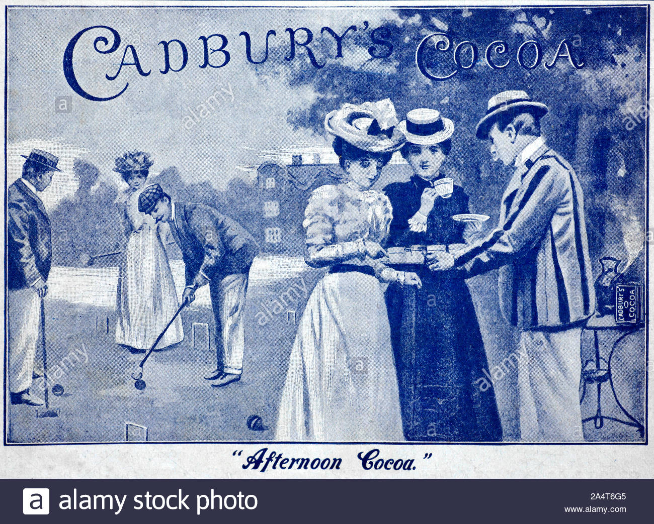 Der viktorianischen Ära, Cadbury Cocoa, Vintage Werbung von 1900 Stockfoto