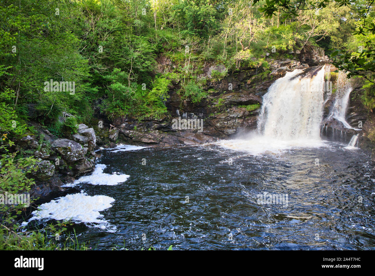 Fällt der Falloch (Gälisch Eas Falach) bedeutet versteckten Wasserfall, Stirlingshire, Schottland Stockfoto
