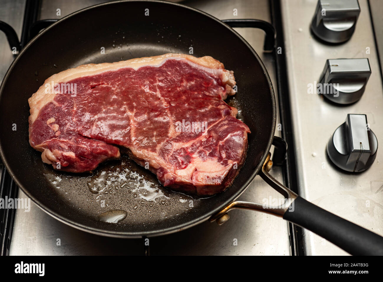 Aberdeen Angus Beef Steak Reifen Stockfoto