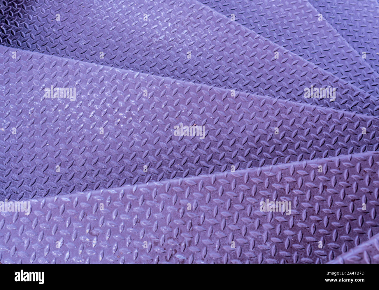 Metall Schritte mit einem braunen Farbe Textur Stockfoto