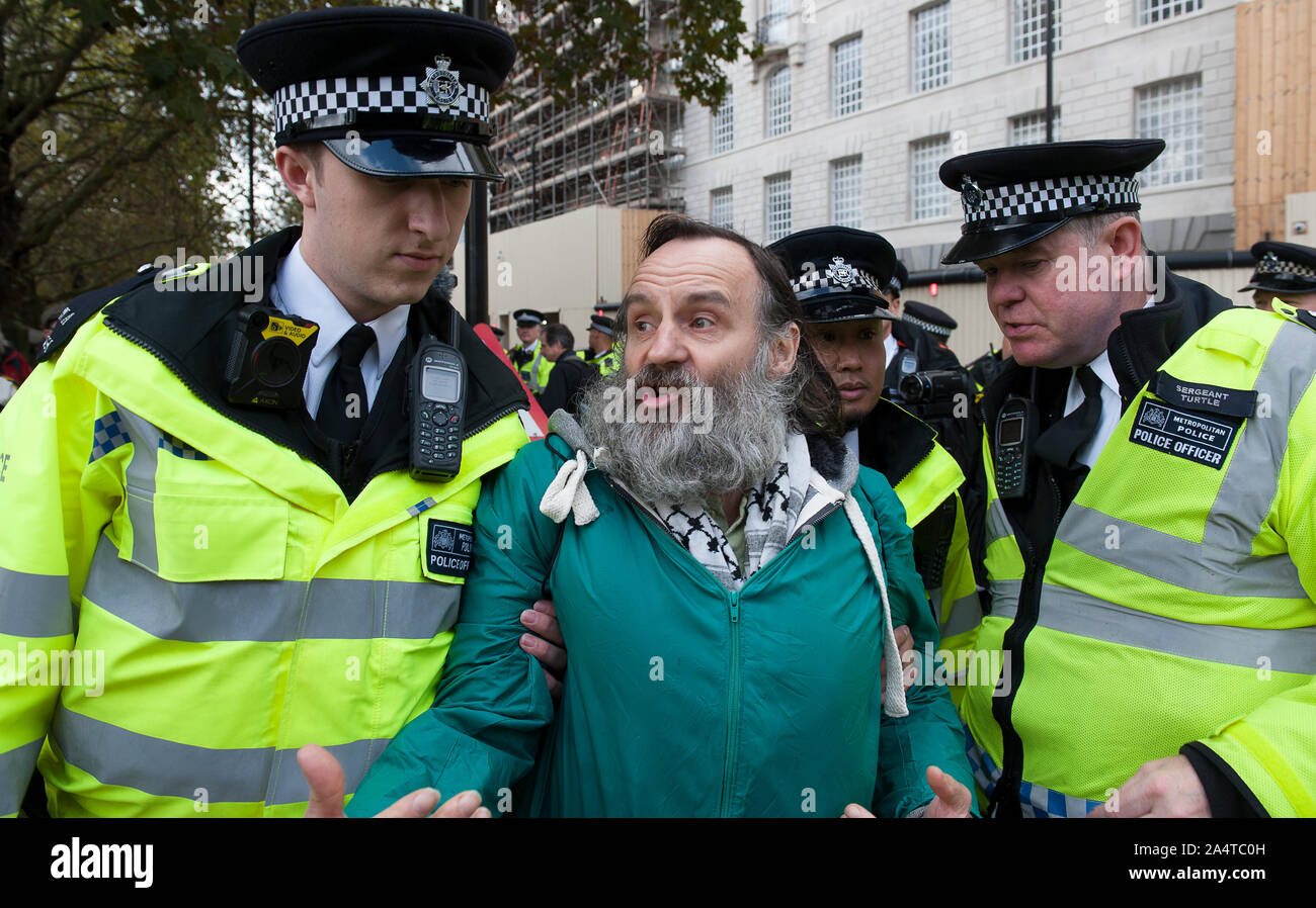 Aussterben Rebellion - Millbank Tower - MI5 - 15.10.19 Stockfoto