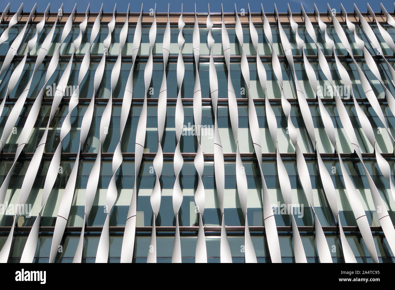 Äußere des Monument, das Gebäude in London. Stockfoto