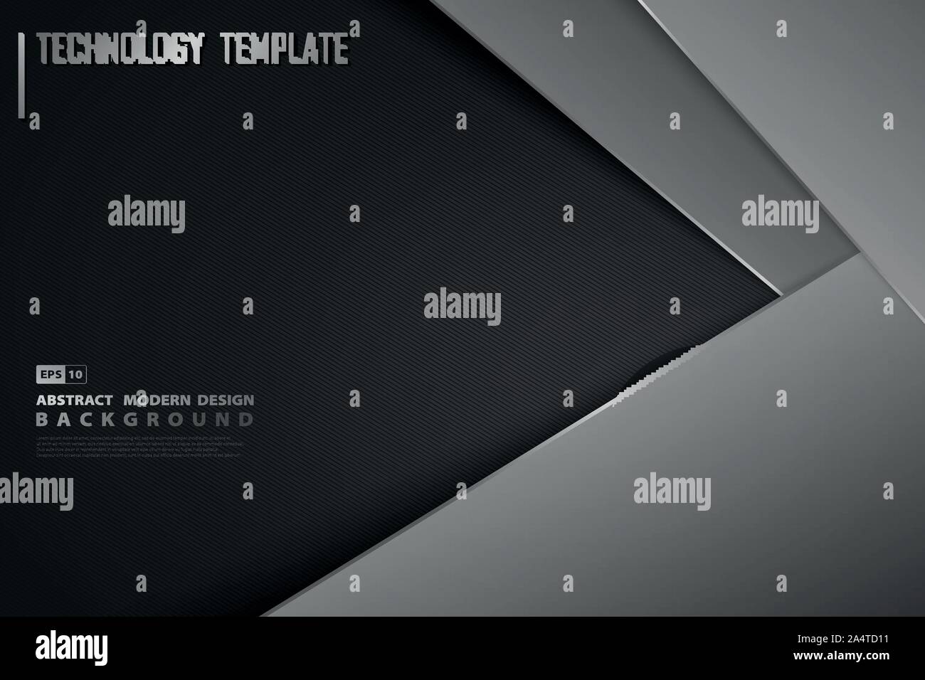 Abstrakte moderne Farbverlauf Schwarz template Design von Dekoration Hintergrund. Verwenden Sie für Poster, Artwork, ad, Banner, Präsentation, Cover Design. Abbildung Stock Vektor