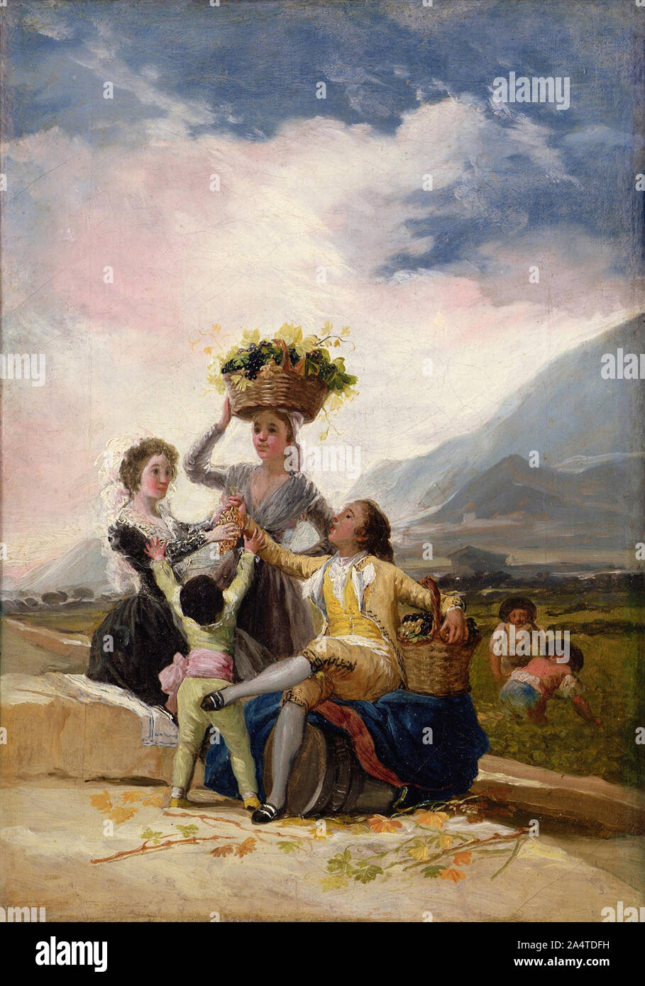 Herbst (Öl auf Leinwand) von Goya y Lucientes, Francisco Jose de (1746-1828); 34x24,2 cm; Sterling & Francine Clark Art Institute, Williamstown, USA; Spanisch, ohne Urheberrecht Stockfoto