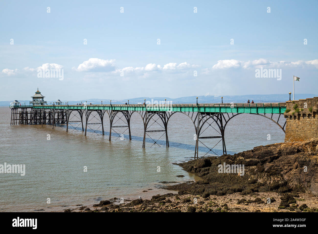 Clevedon Pier Stockfoto