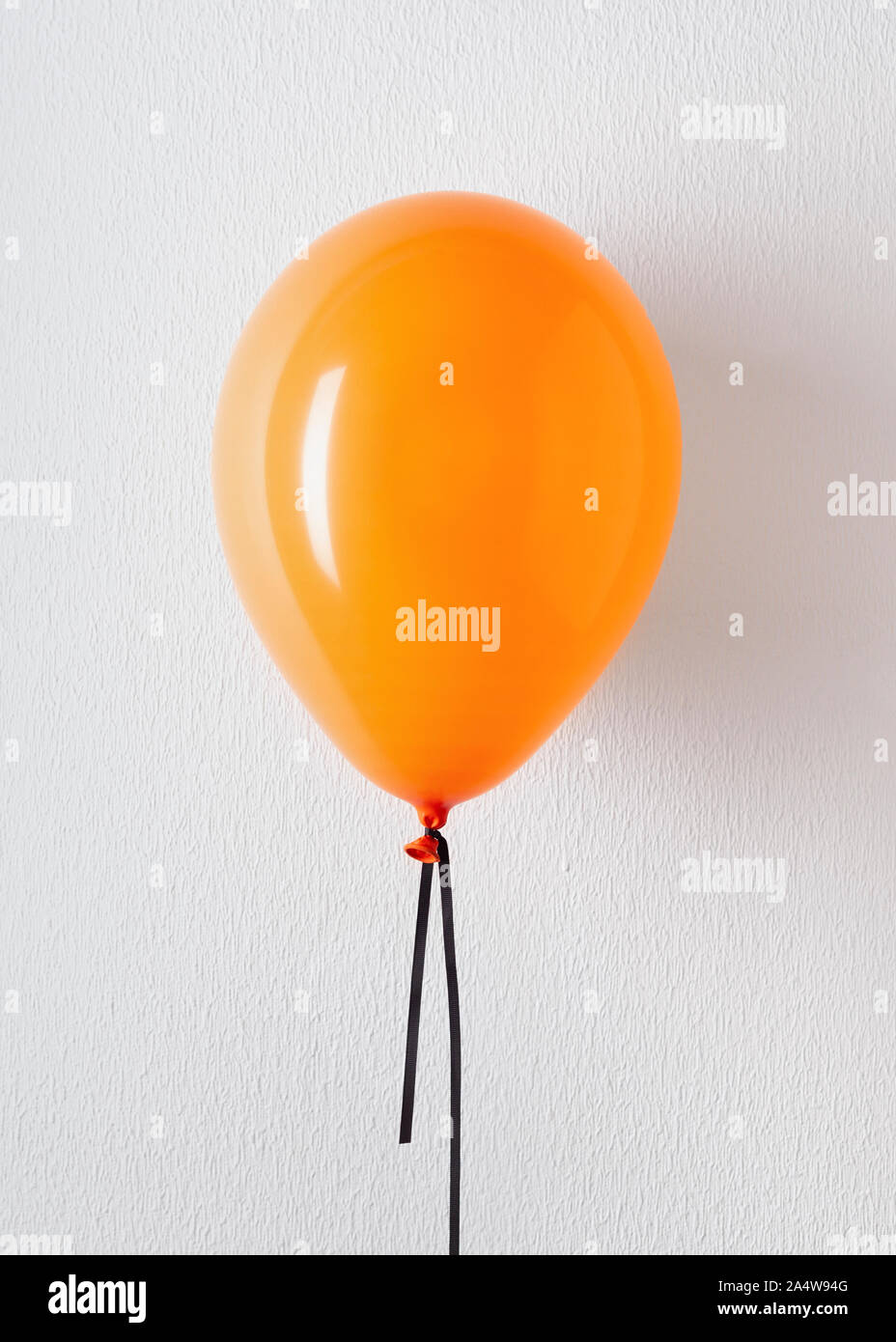 Halloween Party Orange Balloon mit Platz für Zeichnung kopieren Stockfoto