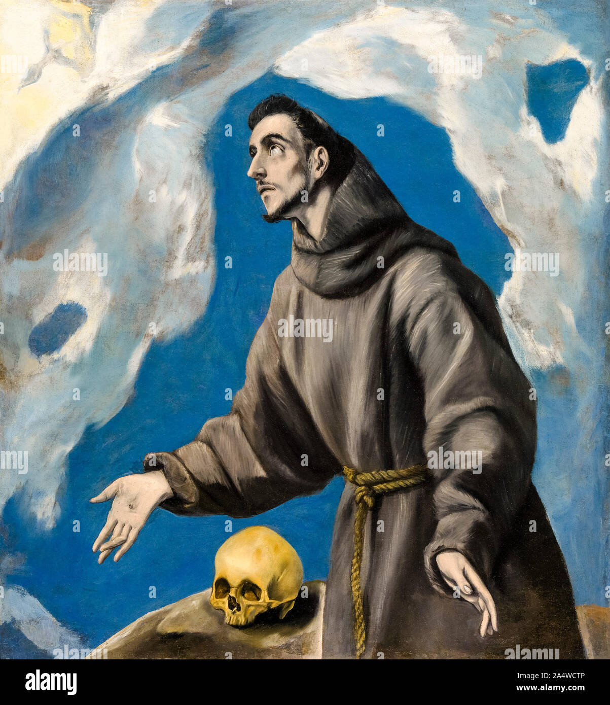 El Greco, Malerei, der Heilige Franz von Assisi, Erhalt der Stigmata, 1590-1595 Stockfoto