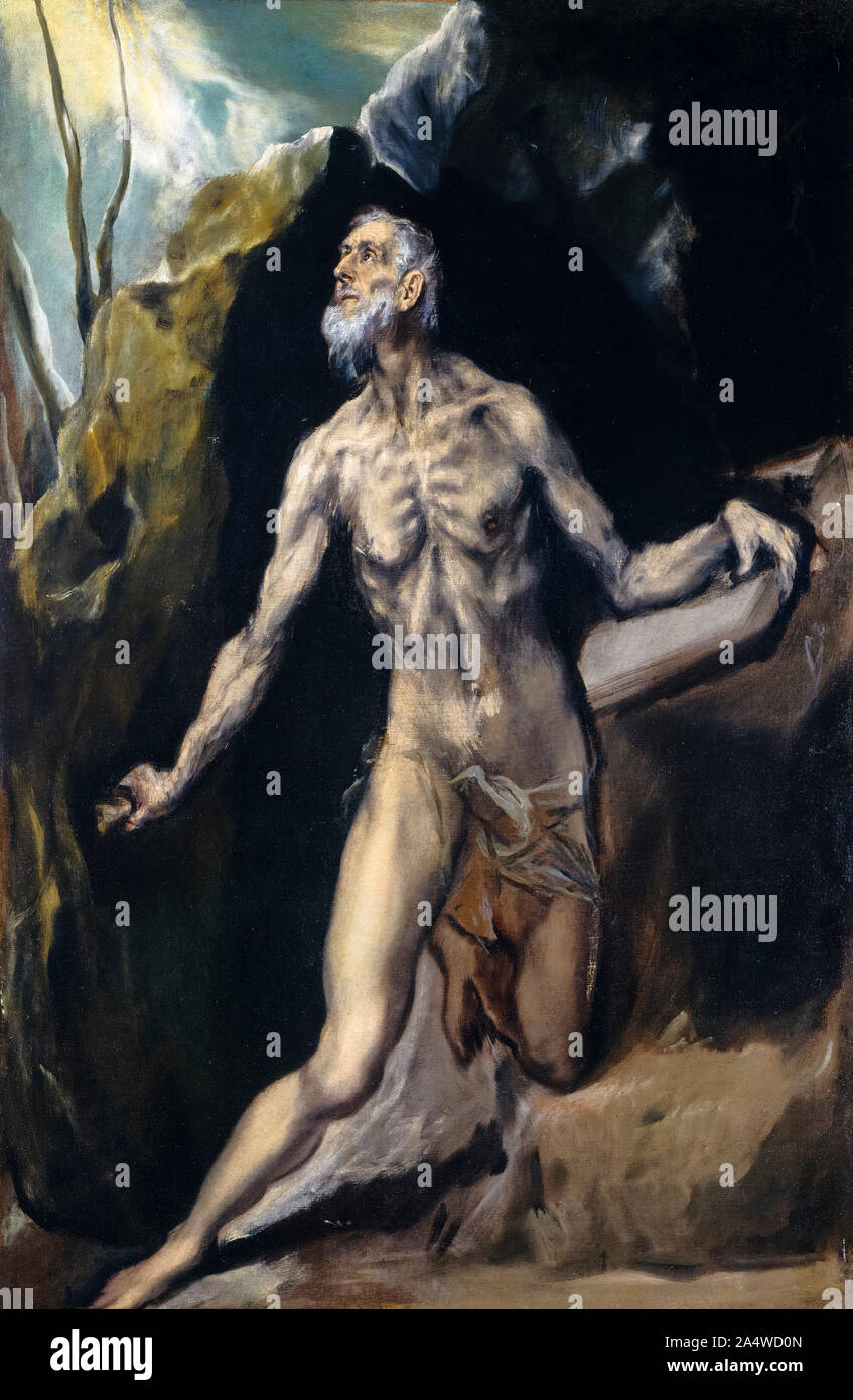 El Greco, Hieronymus, Malerei, 1610-1614 Stockfoto