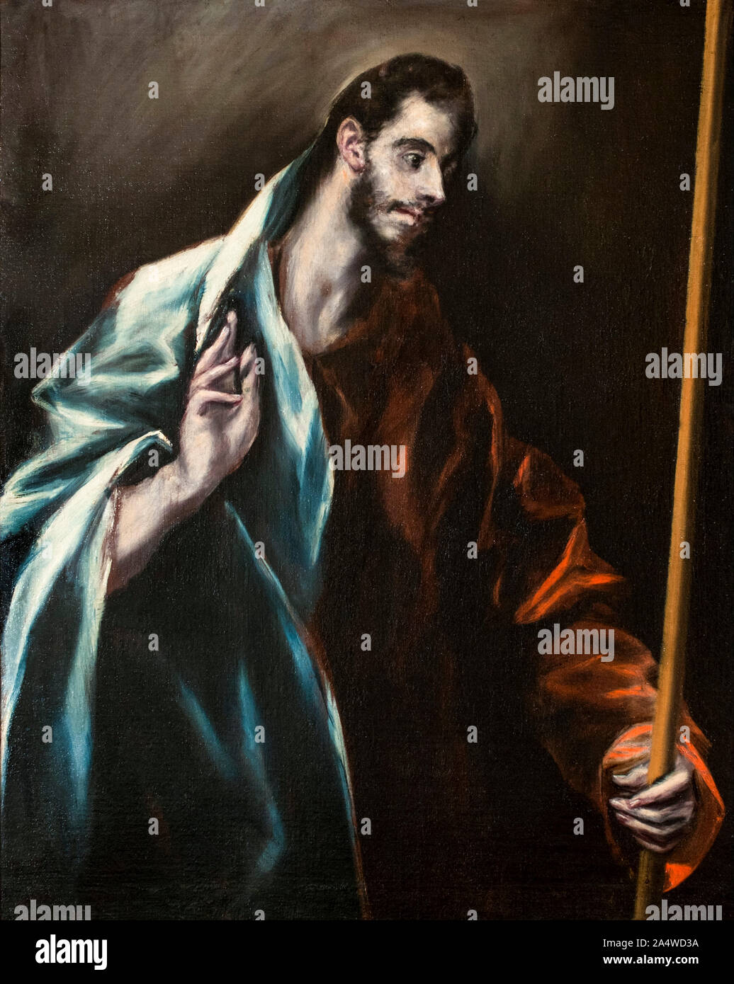 El Greco, Apostel Thomas, Malerei, 1610-1614 Stockfoto