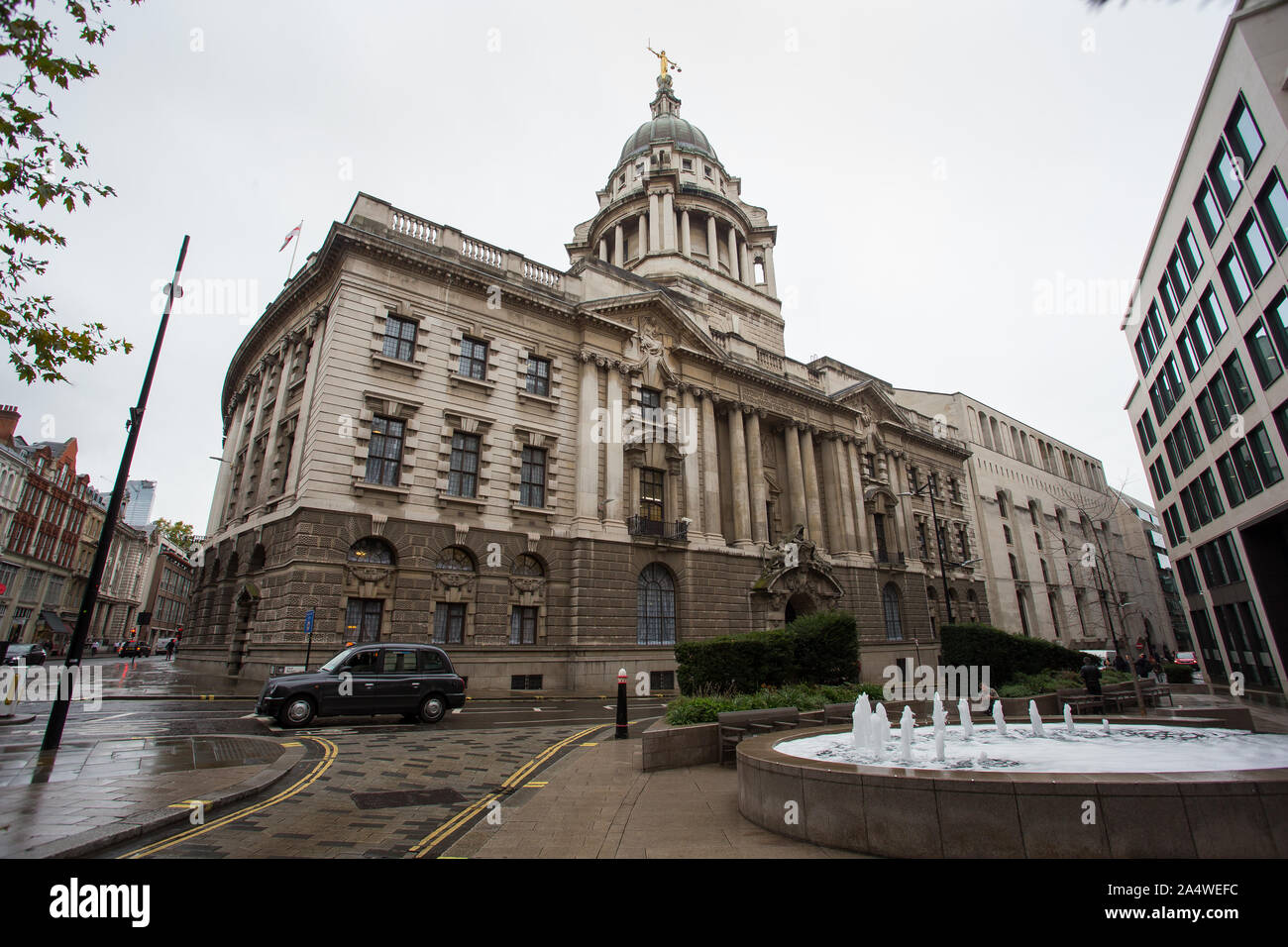 Old Bailey GV Allgemeine Ansicht, London. Stockfoto