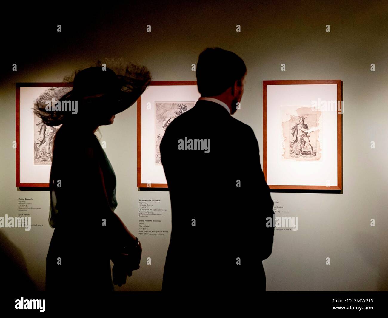 Mumbai, Indien. 16 Okt, 2019. König und Königin Maxima Willem-Alexander der Niederlande besuchen Sie die Chhaprati Shivaji museum in Mumbai, am 16. Oktober 2019, bei der 3. der 5 Tage Staatsbesuch in Indien Quelle: Albert Nieboer/Niederlande/Point de Vue |/dpa/Alamy leben Nachrichten Stockfoto