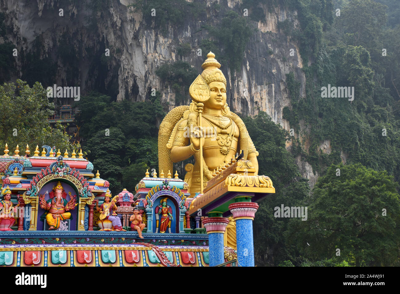 Gombak, Selangor, Malaysia 08.14.2019 Die riesigen und tollen golden