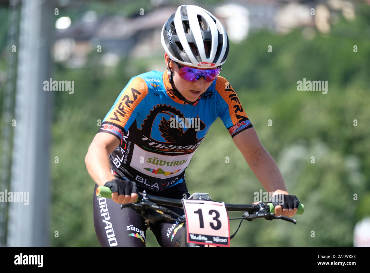 EVA LECHNER während Cross-Country-WM - Val di Sole UCI MTB-Frauen, Val di  Sole, Italien, 04. August 2019, Radfahren MTB - Mountainbike  Stockfotografie - Alamy