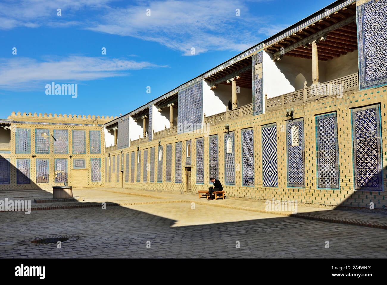 Palace Tash Hawley oder Ton Hof" im östlichen Teil des alten Ichan Kala (innere Festung von chiwa). Es war in der Größenordnung von Alla Kul gebaut Stockfoto