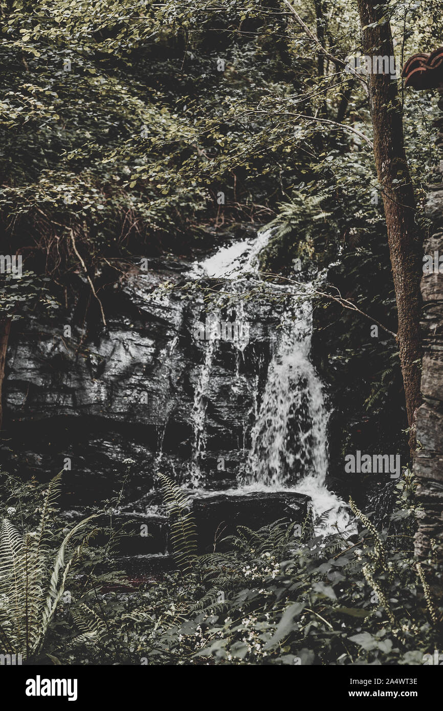 Wasserfall von hortas, mit Moody Aspekt Stockfoto Wasserfall von hortas, mit Moody Aspekt Stockfoto
