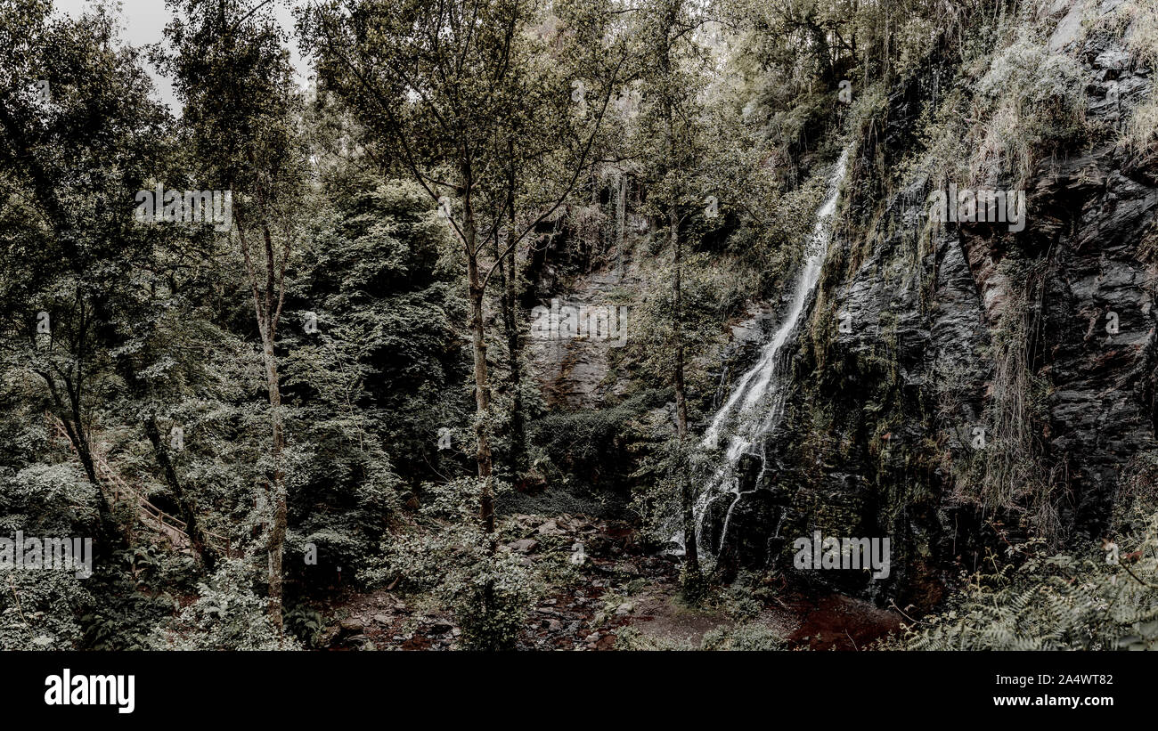 Wasserfall von hortas, mit Moody Aspekt Stockfoto Wasserfall von hortas, mit Moody Aspekt Stockfoto