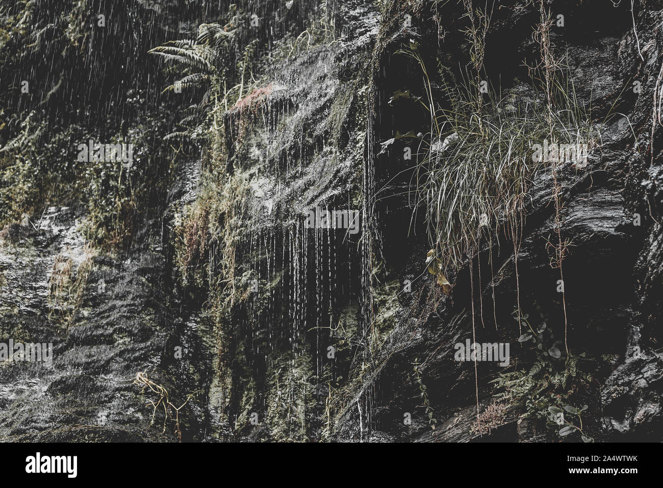 Wasserfall von hortas, mit Moody Aspekt Stockfoto Wasserfall von hortas, mit Moody Aspekt Stockfoto