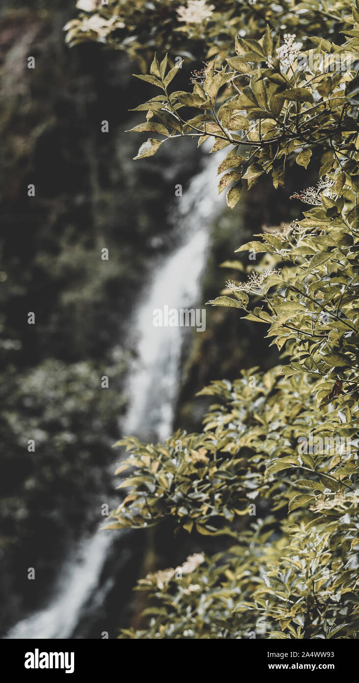 Wasserfall von hortas, mit Moody Aspekt Stockfoto Wasserfall von hortas, mit Moody Aspekt Stockfoto