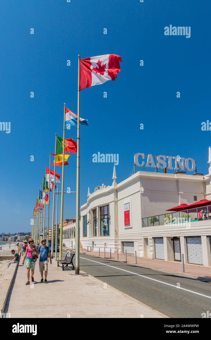 Ein Blick in Menton in Frankreich Stockfoto