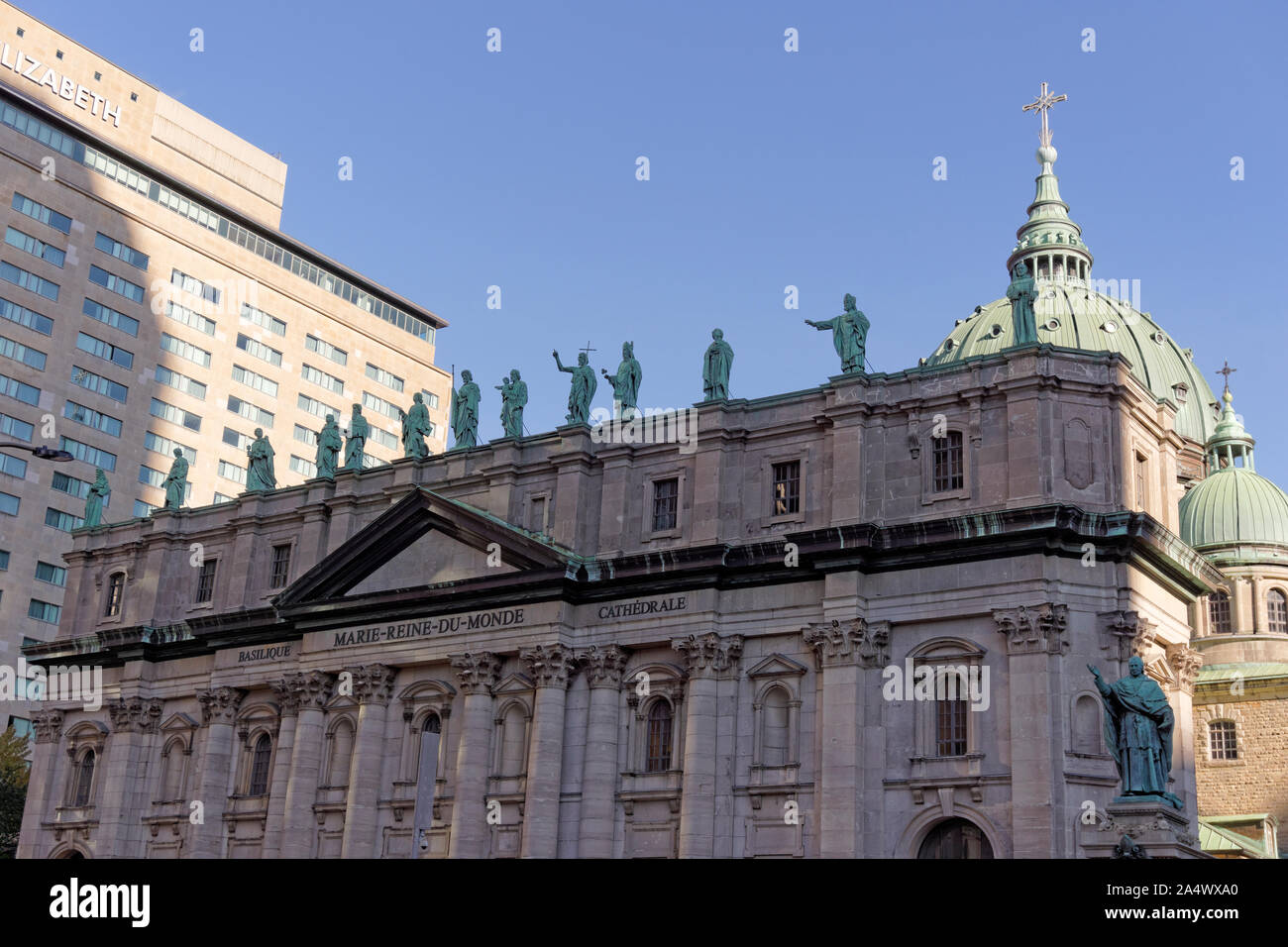 Basilika Maria, Königin der Welt die Kathedrale in der Innenstadt von Montreal, Quebec, Kanada Stockfoto Basilika Maria, Königin der Welt die Kathedrale in der Innenstadt von Montreal, Quebec, Kanada Stockfoto