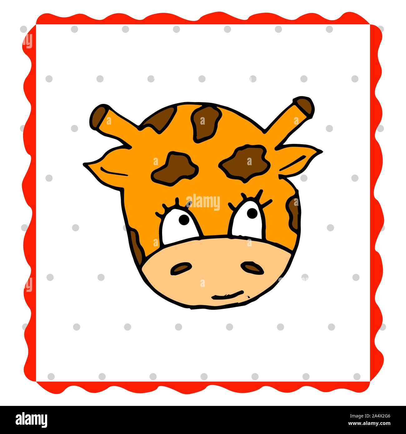 Bunte tierischen Freunde Sammlung einschließlich Hund, Katze, Giraffe, Bär, Löwe, Hase. Cute Hand gezeichnet Doodles. Gut für Poster, Aufkleber, Karten, Alphabet Stock Vektor