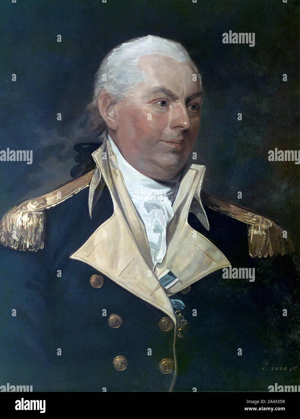 JOHN BARRY (1745-1803), US-amerikanische Marineoffizier in der kontinentalen Marine. Die 1801 Porträt von Gilbert Stuart. Stockfoto