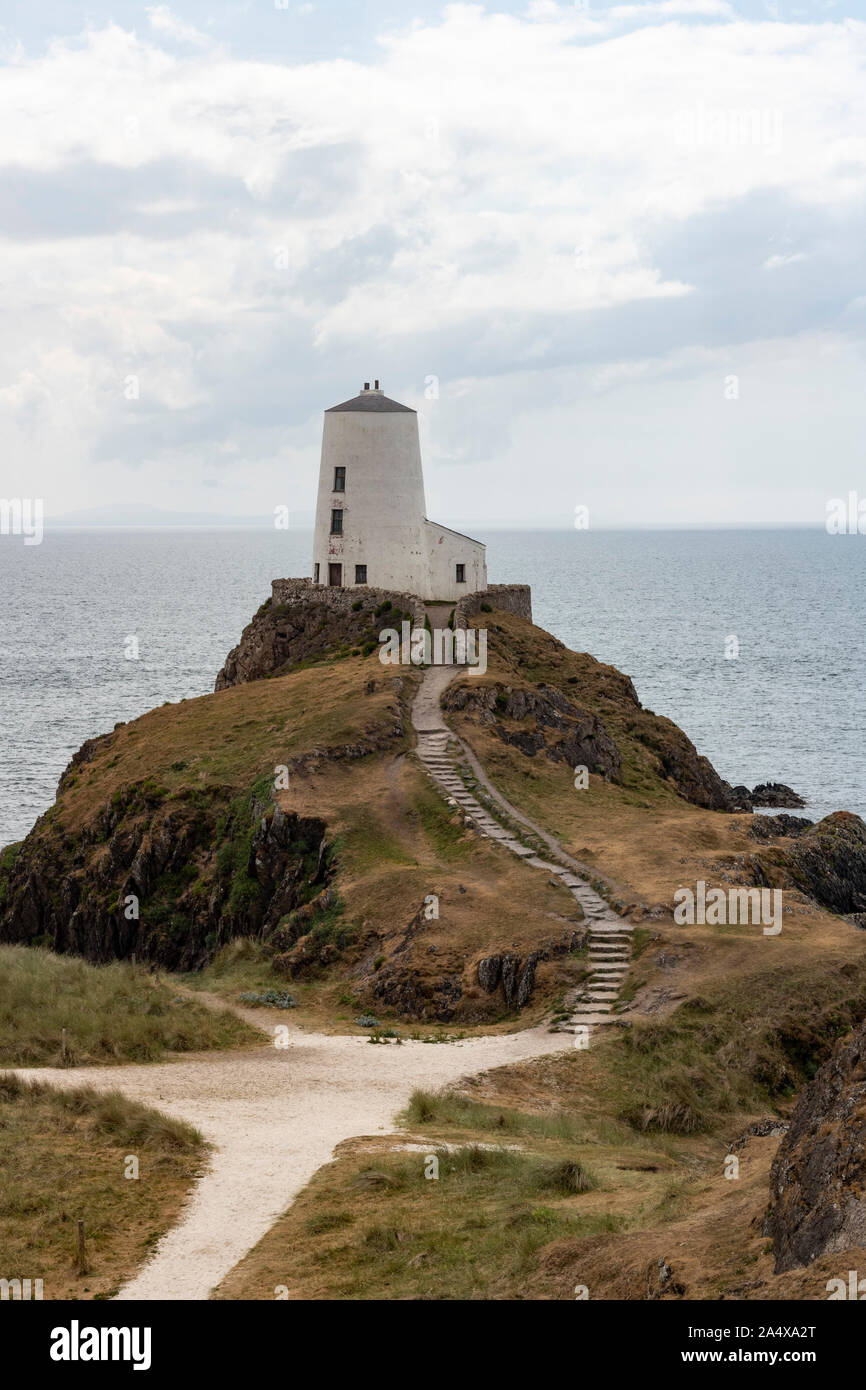 Ynys Llanddwyn Leuchtturm Stockfoto