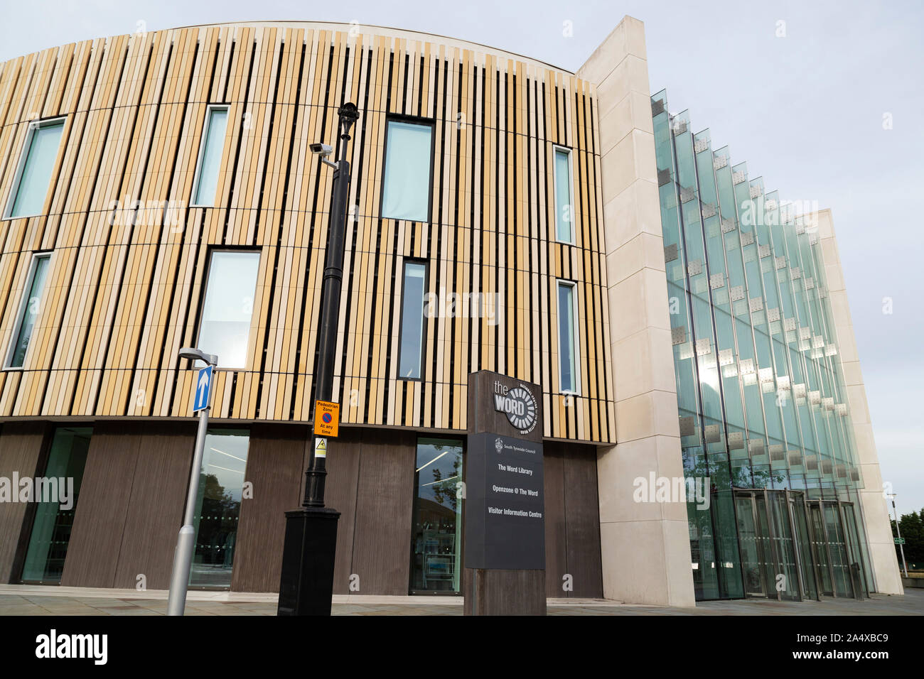 Das Wort in South Shields, England. Das Wort ist Großbritanniens nationales Zentrum für das geschriebene Wort. Stockfoto