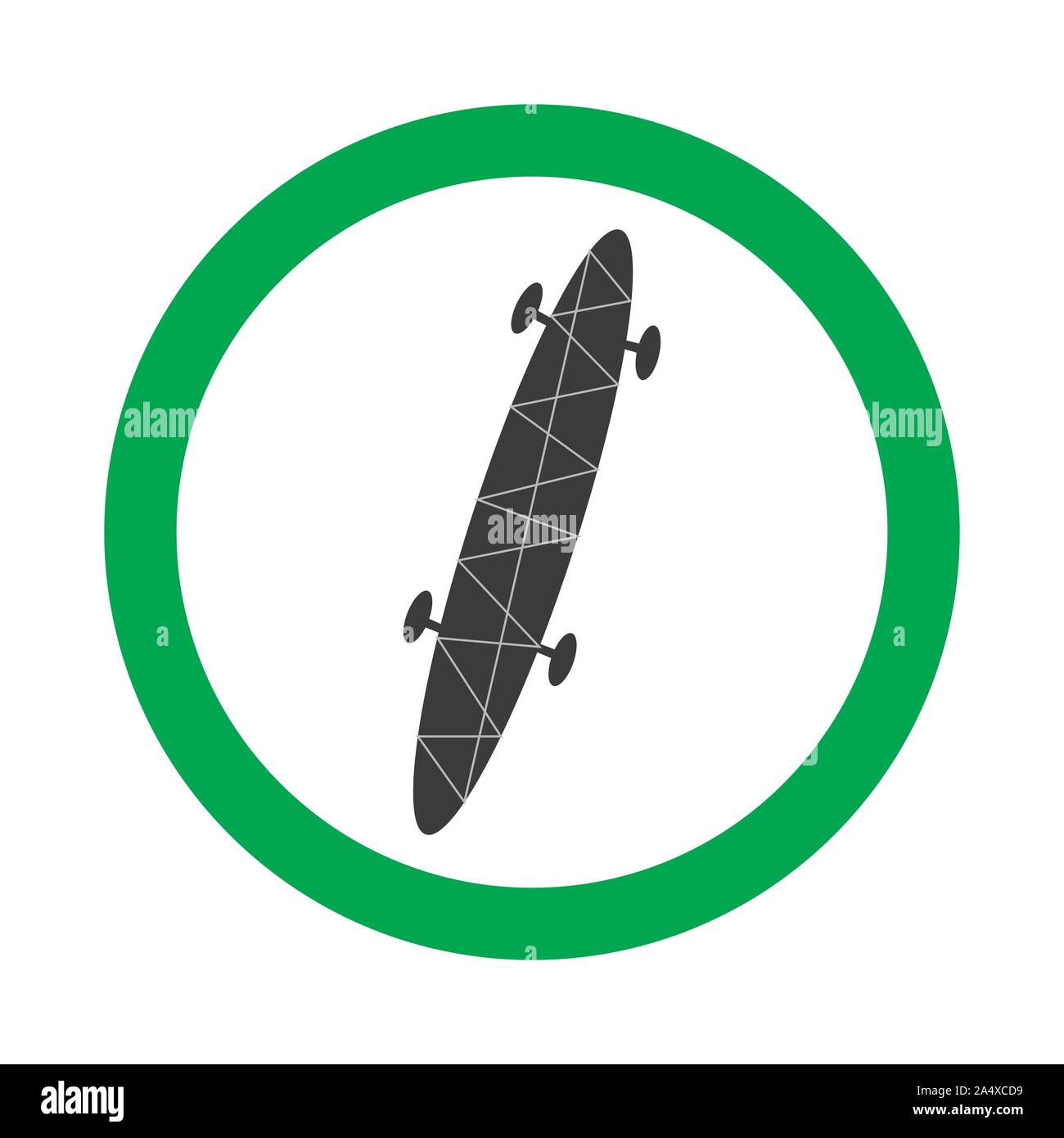 Vektor erlaubt Zeichen auf weißem Hintergrund mit grünen Kreis. Cool für Cafe, Restaurant. Abbildung kann in freundlicher Ort verwenden Stock Vektor