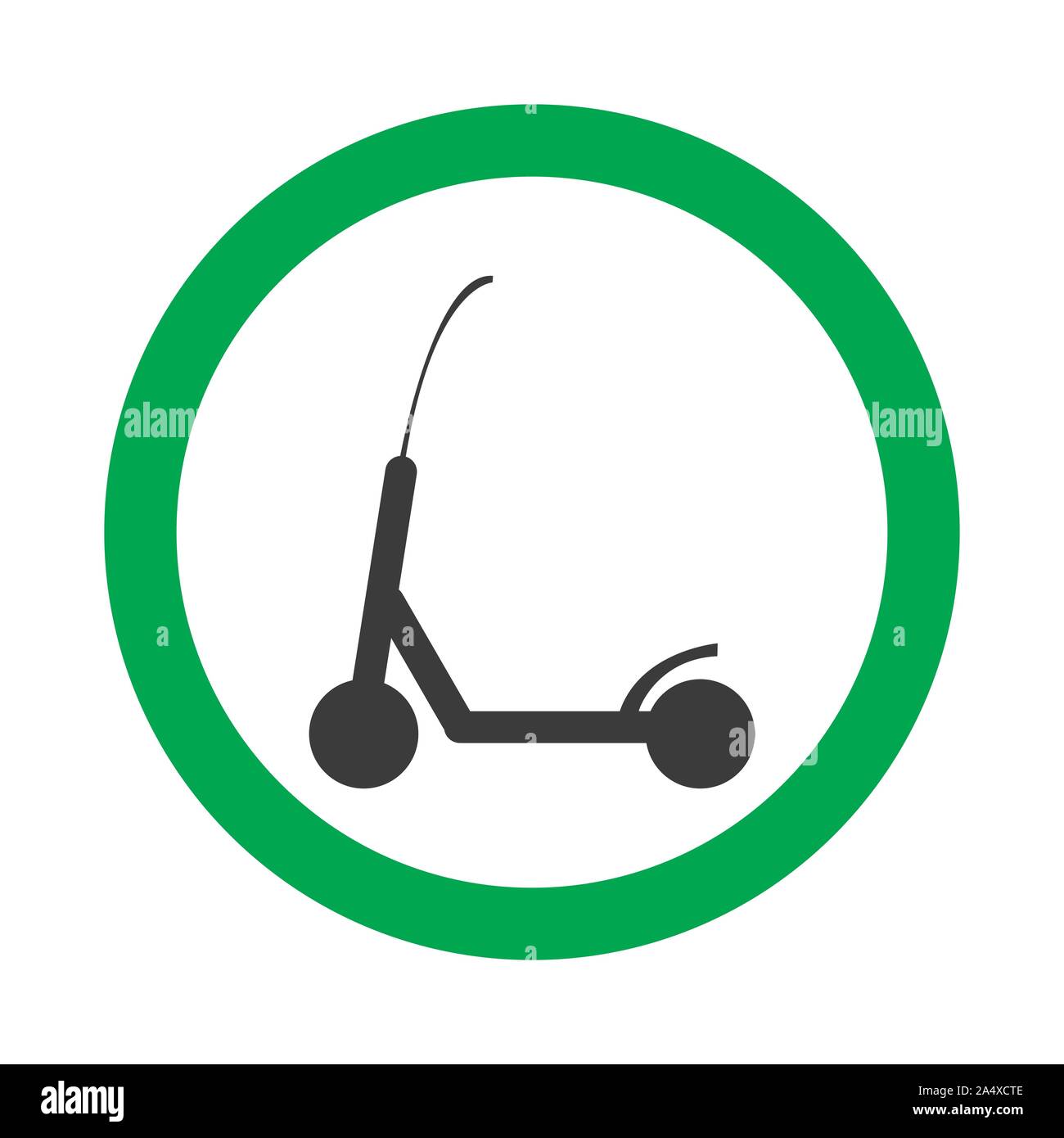 Vektor erlaubt Zeichen auf weißem Hintergrund mit grünen Kreis. Cool für Cafe, Restaurant. Abbildung kann in Hund freundlich Platz verwenden Stock Vektor