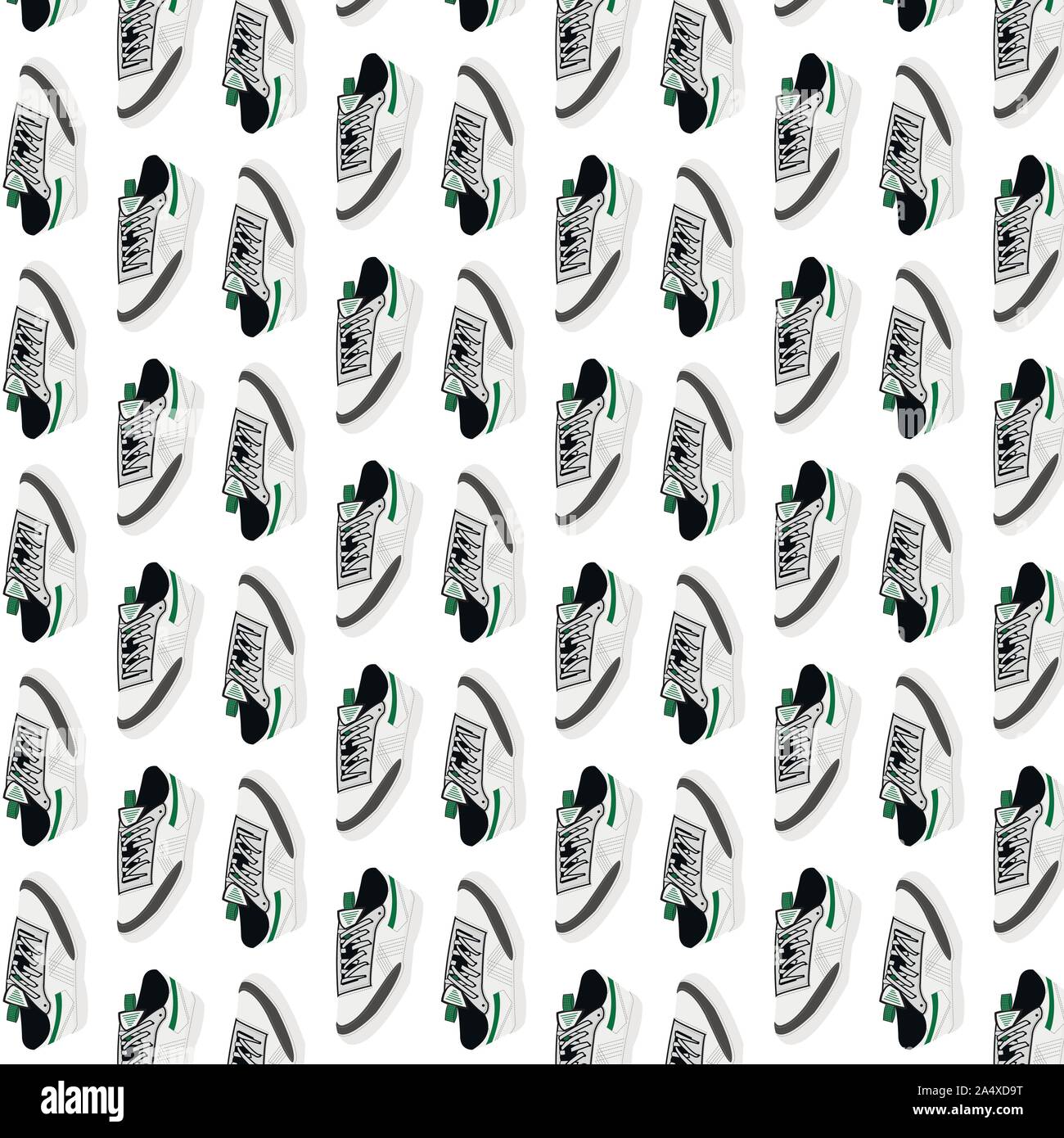 Sneakers vektor Cartoon Illustration. Auf weiß isoliert. Einfache flache Design Element für Buch, Aufkleber, Magazin. Sport Stiefel logo, Plakat, Postkarte, f Stock Vektor