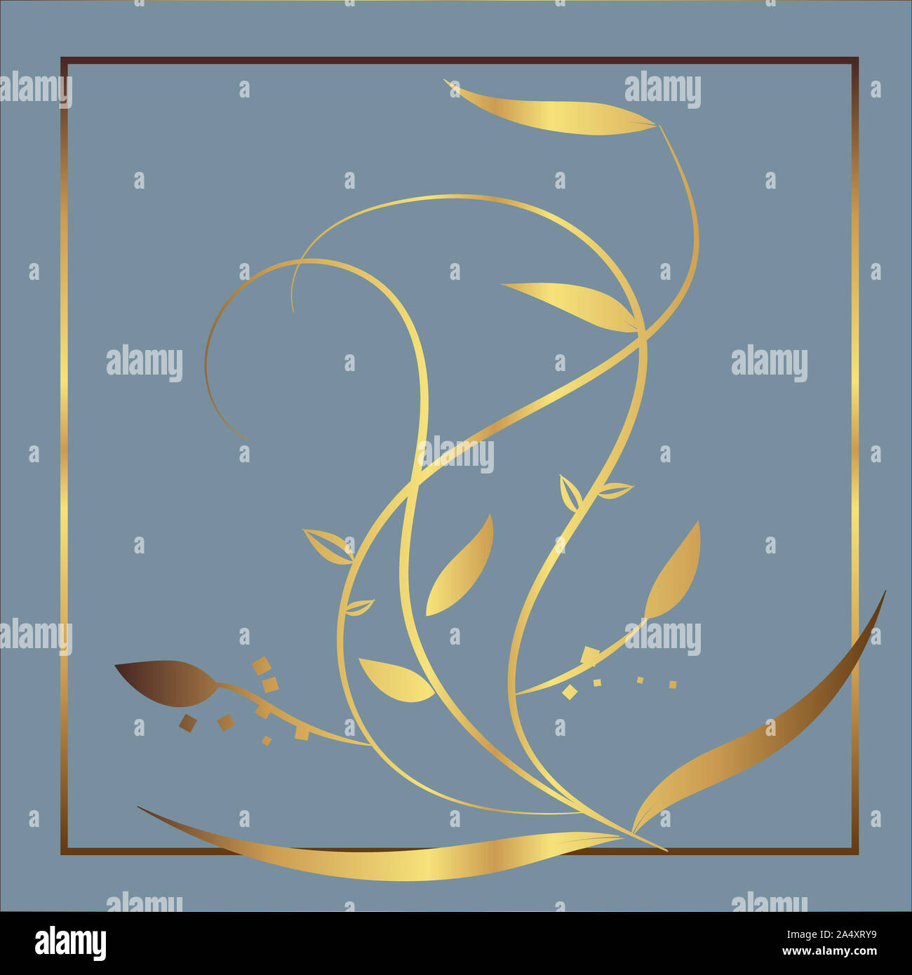 Danke Karte. Hand golden Design Template erstellt. Perfekt für Hochzeiten, Geburtstage, Einladungen Layout. Swirly Artwork. Mandala Design Art. Stockfoto