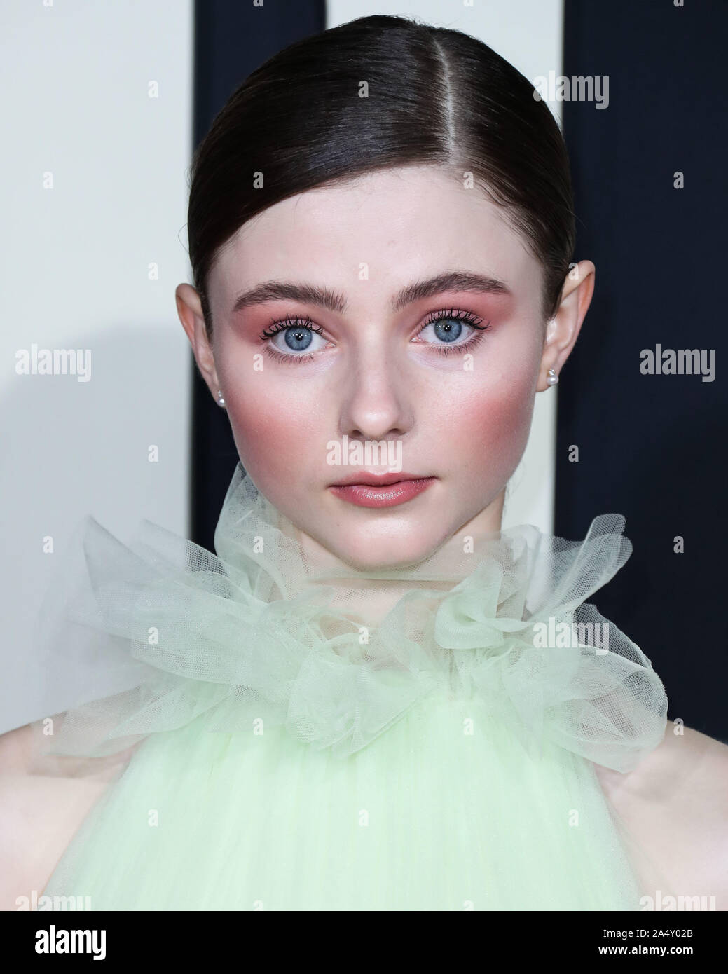 Hollywood, Vereinigte Staaten. 15 Okt, 2019. HOLLYWOOD, LOS ANGELES, Kalifornien, USA - 15. Oktober: Schauspielerin Thomasin McKenzie Tragen eines Jason Wu Collection Kleid kommt an der Los Angeles Premiere von Fox Searchlight" Jojo Kaninchen' im Hollywood American Legion Post 43 am Oktober 15, 2019 in Hollywood, Los Angeles, Kalifornien, USA. (Foto von Xavier Collin/Image Press Agency) Quelle: Bild Presse Agentur/Alamy leben Nachrichten Stockfoto