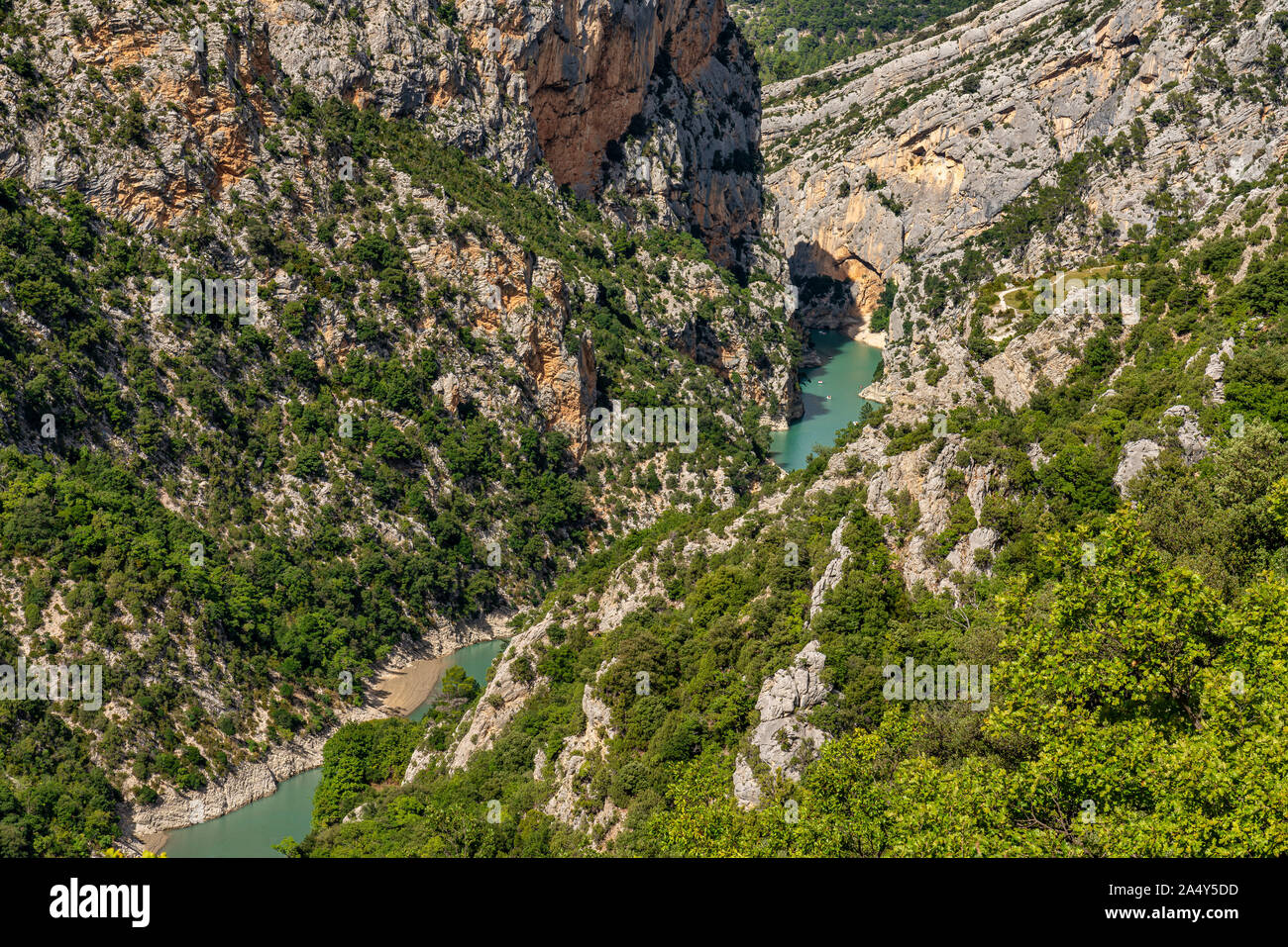 Verdon Schlucht Gorges du Verdon in den Französischen Alpen, Provence, Frankreich Stockfoto