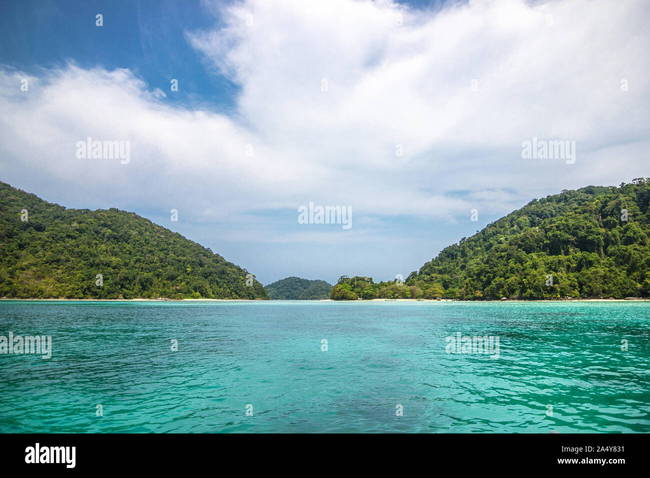 Querformat Surin Island als Reiseziel in der Schönheit unter dem Meer ist ein Ort im südlichen Thailand Stockfoto