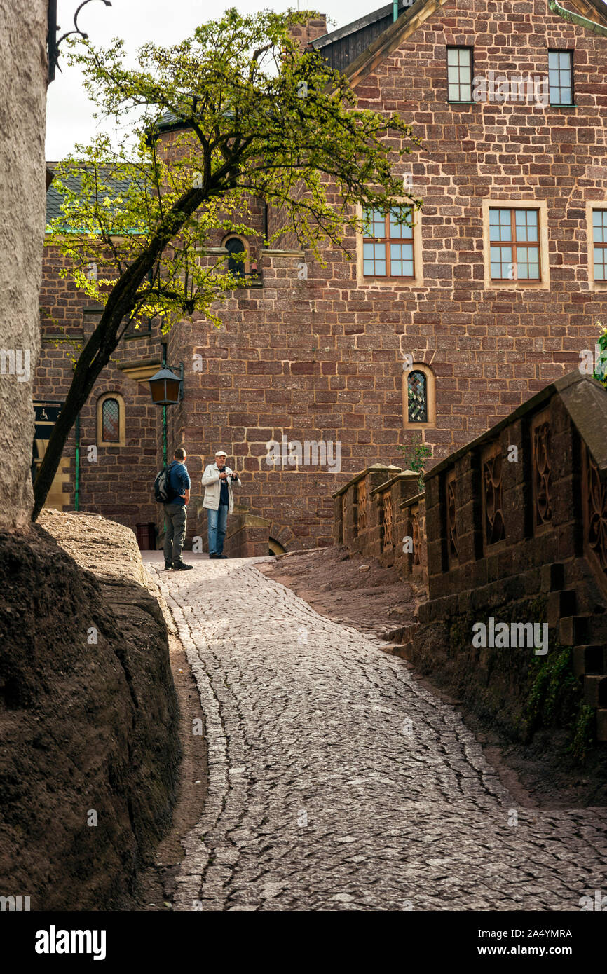 Die innere Burg auf die Wartburg in Eisenach Stockfoto