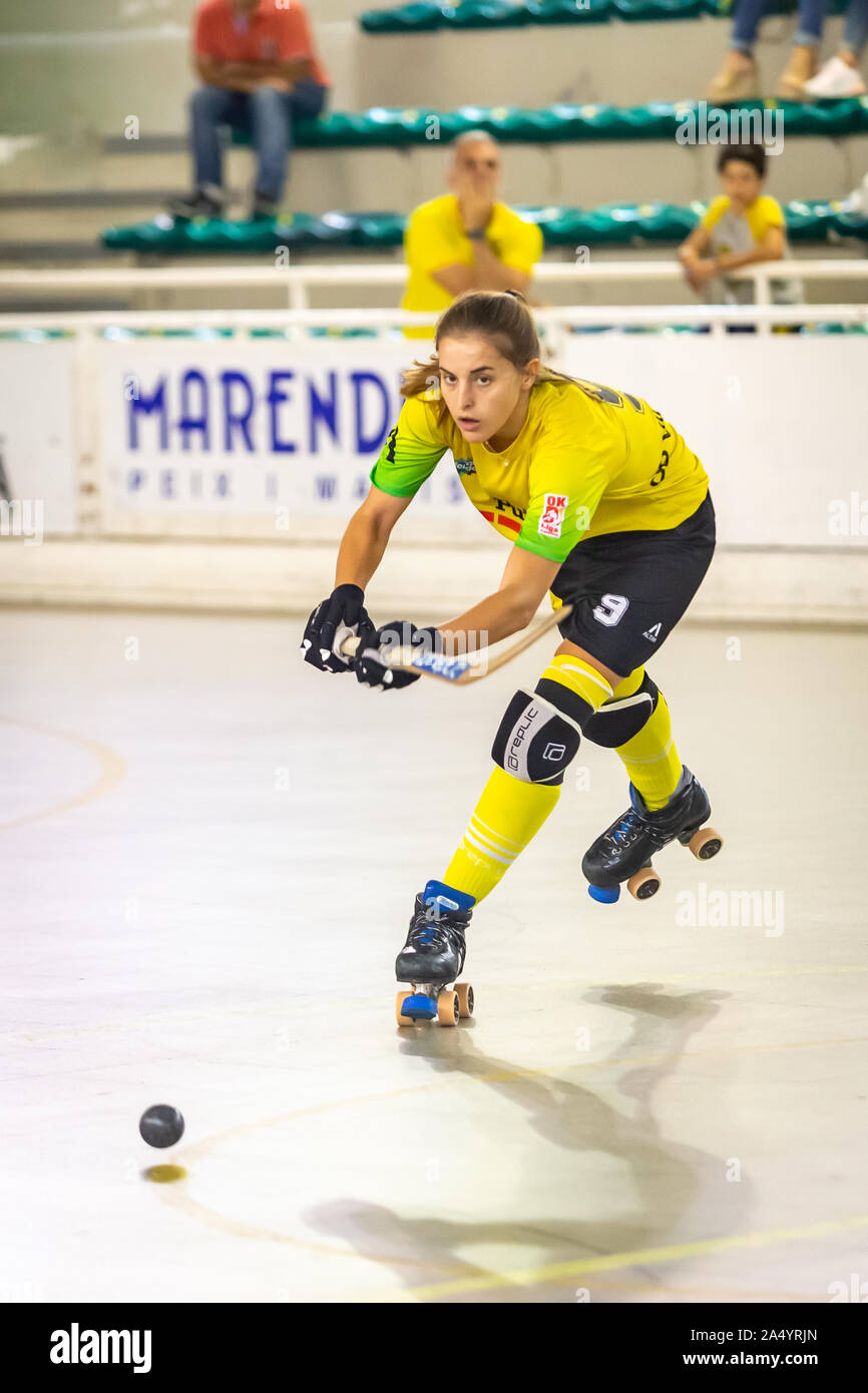 Joana Comas Vila Rolle hockey player in Aktion Stockfoto
