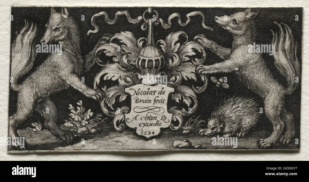 Wappen, 1594. Stockfoto