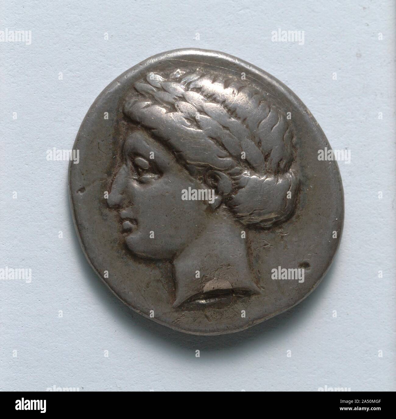 Drachme: Apollo (Vorderseite), 300 s BC. Stockfoto