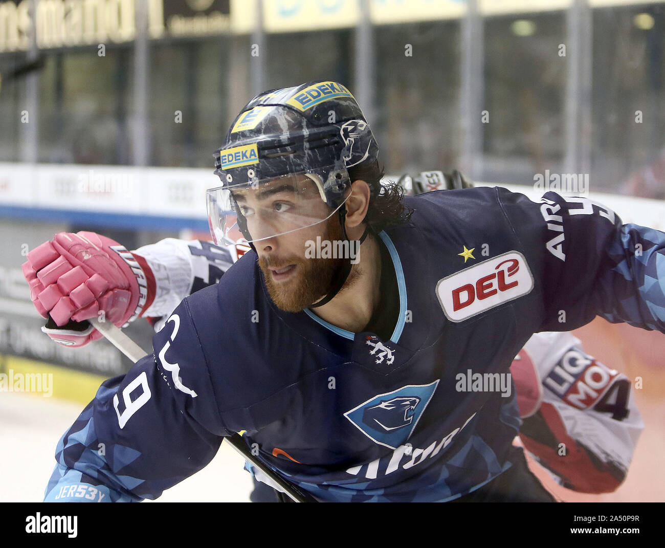 Ingolstadt, Bayern, Deutschland. 13 Okt, 2019. Jerry D'Amigo (Ingolstadt/US), die Deutsche Eishockey Liga DEL, ERC Ingolstadt vs Eisbaeren unterlagen Berlin, Ingolstadt, Saturn Arena, Oct 13, 2019, Quelle: Wolfgang Fehrmann/ZUMA Draht/Alamy leben Nachrichten Stockfoto