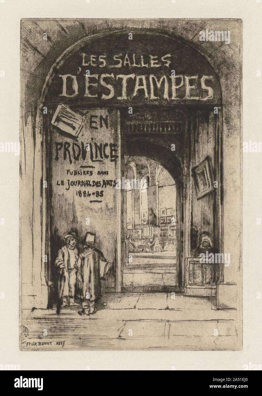 Les Salles dEstampes en Provinz, 1877. Stockfoto