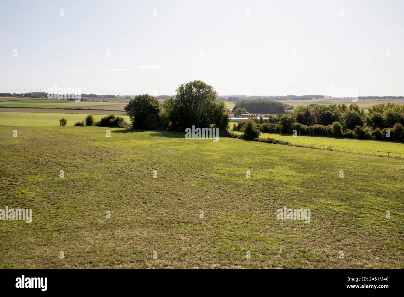 Website von Battlefield, Crécy, Crécy-en-Ponthieu, Picardie, Frankreich Stockfoto