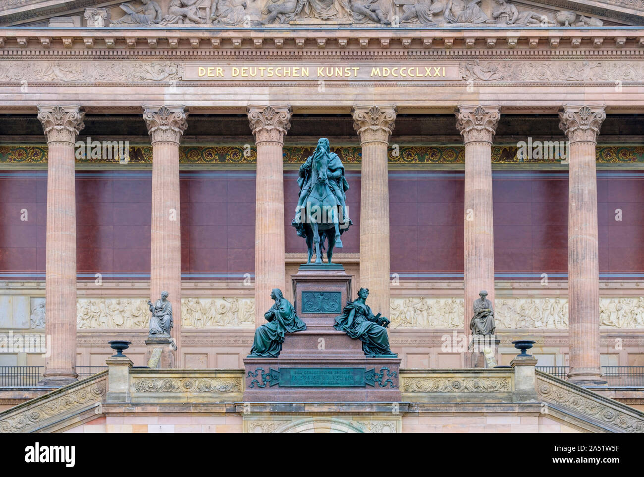 Alte Nationalgalerie (Alte Nationalgalerie) auf der Museumsinsel (Insel), Berlin-Mitte, Berlin, Deutschland Stockfoto