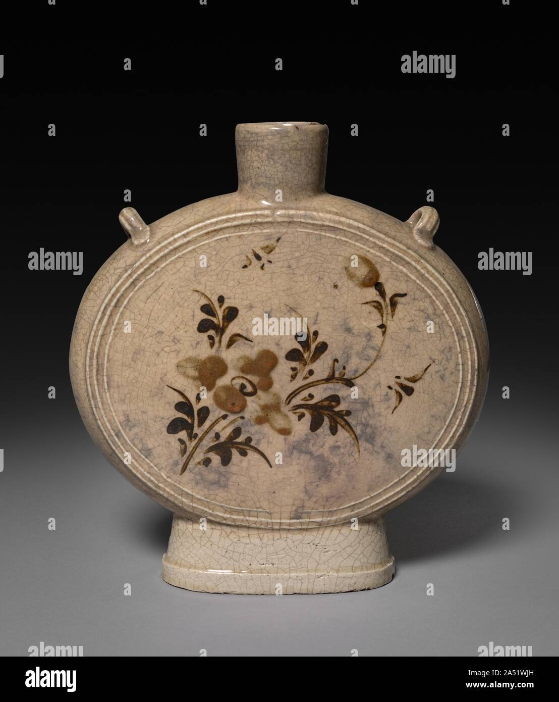 Pilgrim Flasche, Ming Dynastie (1368-1644). Stockfoto