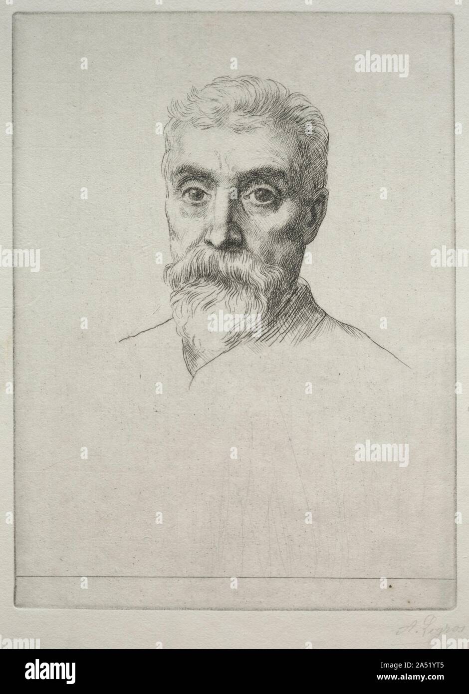 Portrait von Sir Hiram Maxim S.. Stockfoto