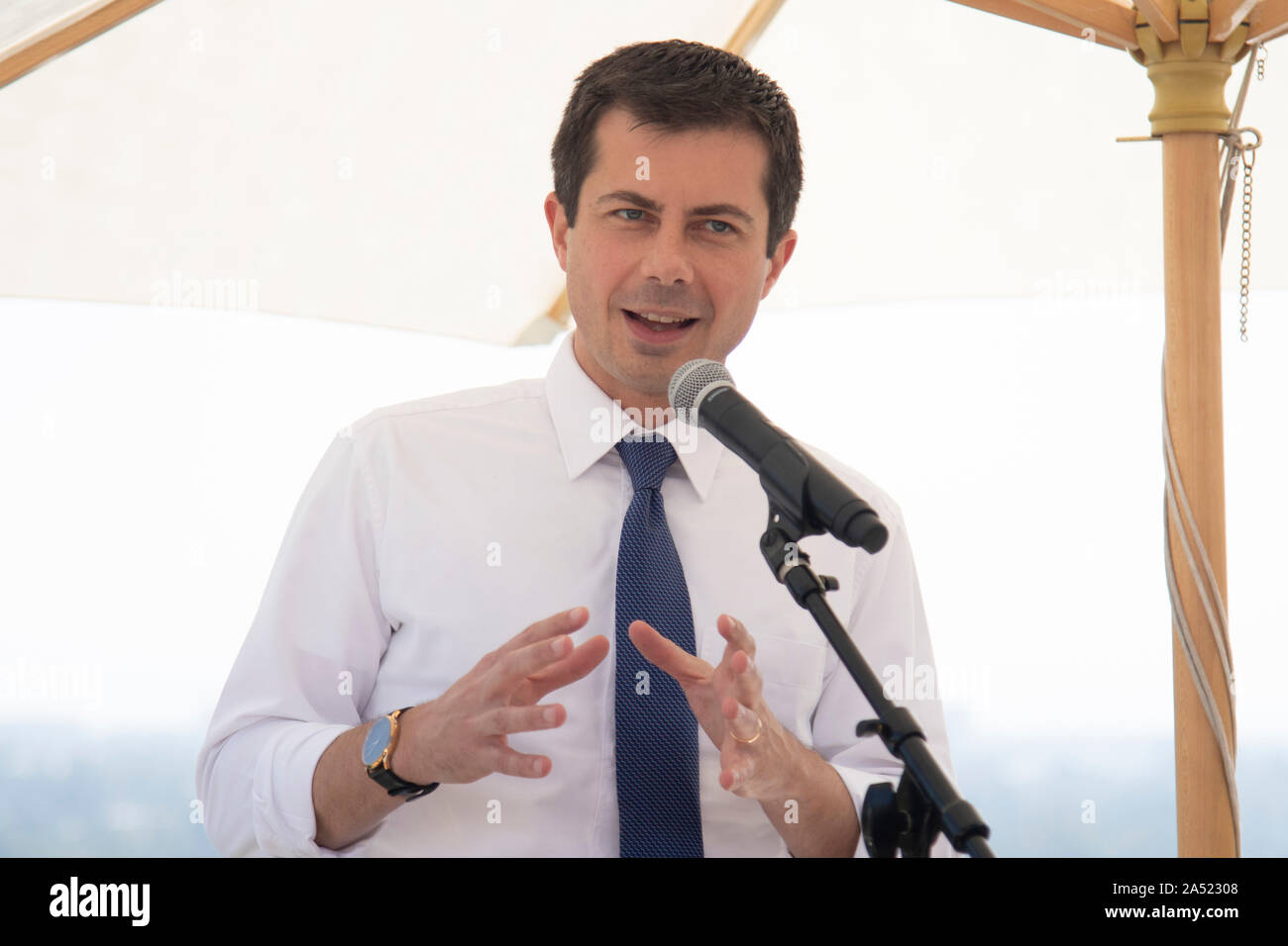 Demokratische Präsidentschaftskandidat Pete Buttigieg Stockfoto
