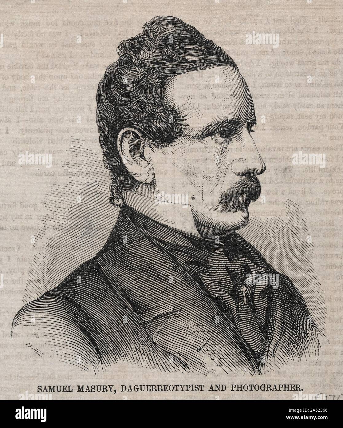 Samuel Masuren, Daguerreotypist und Fotograf, 1859. Stockfoto