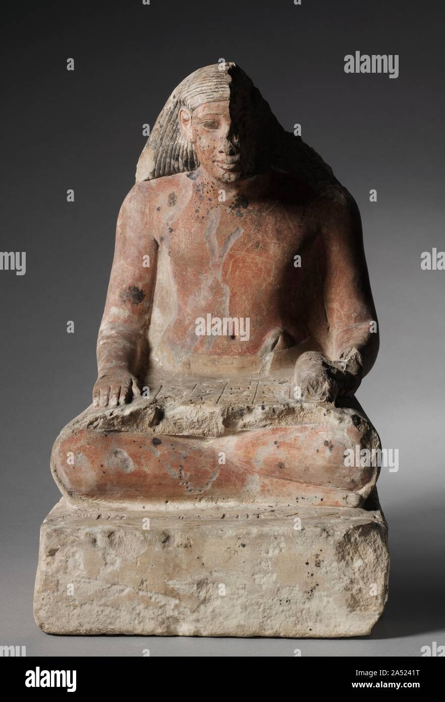 Sitzenden Schreiber von Medthu, C. 1479-1425 v. Chr.. Stockfoto