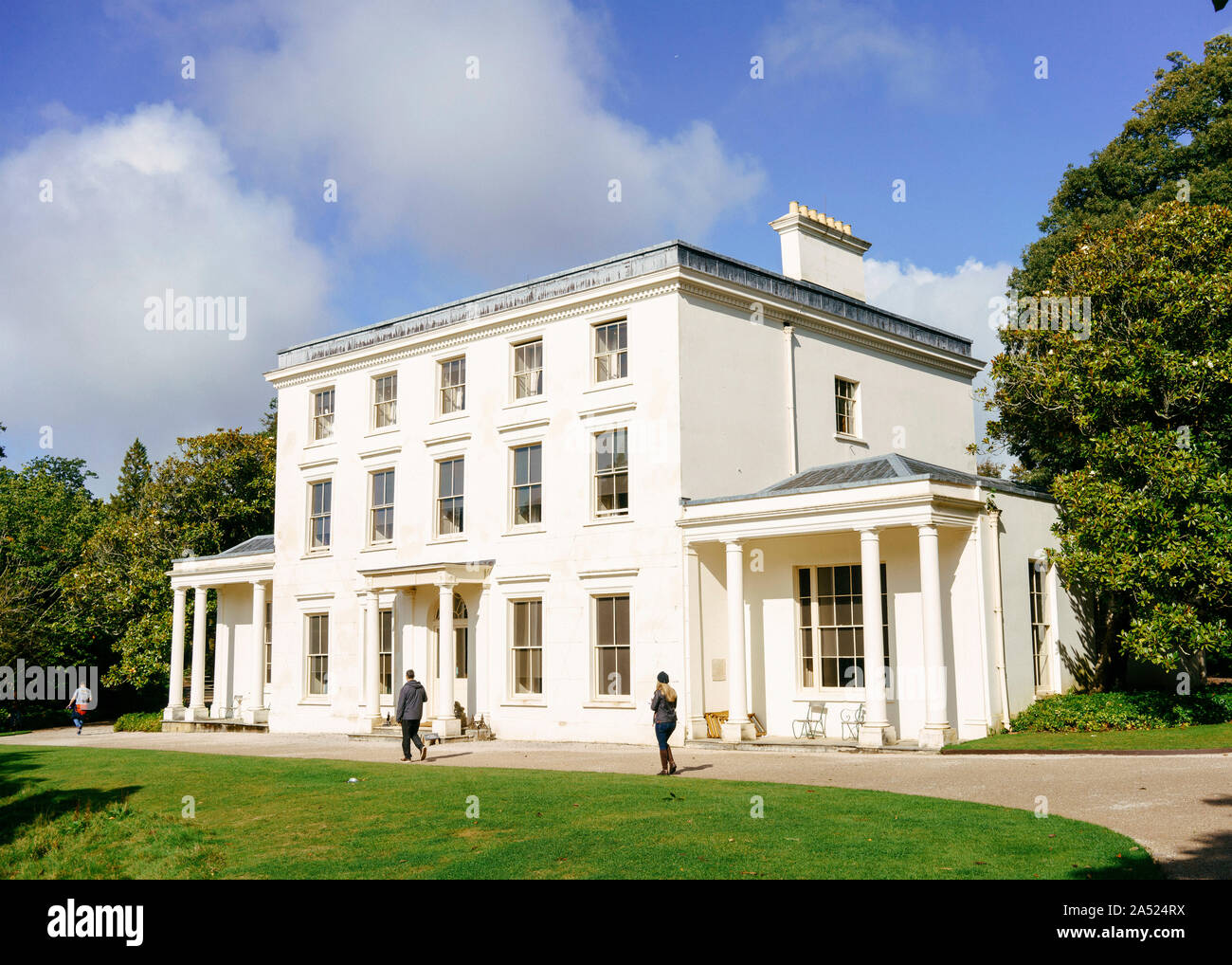 Greenway, ein Haus mit Blick auf den Fluss Dart, die Christie 1938 erworben. Stockfoto