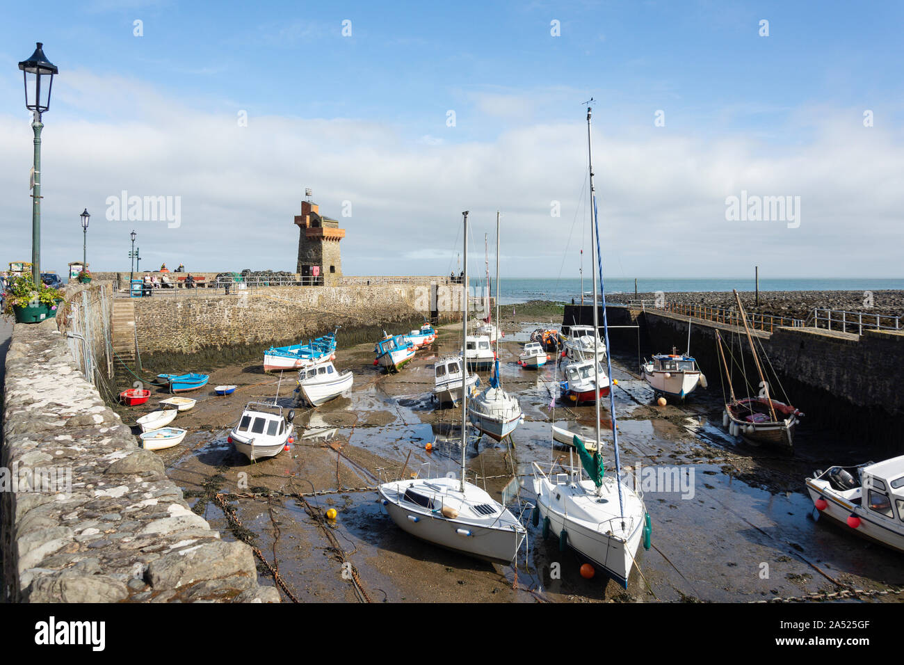 Lynmouth Harbour, Lynmouth, Devon, England, Vereinigtes Königreich Stockfoto